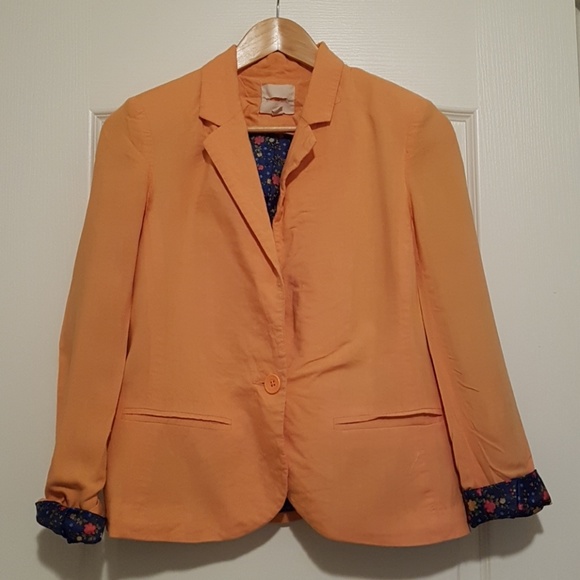 Jackets & Blazers - 2/$20 Woman blazer peach orange XS long sleeves